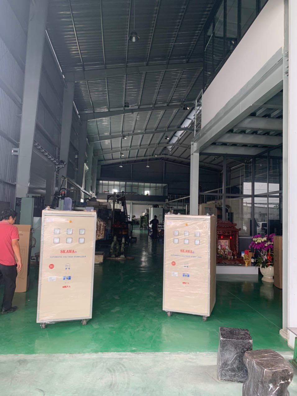 ổn áp cho nhà máy sản xuất