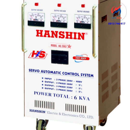 Ổn áp Hanshin 6KVA 3 PHA 