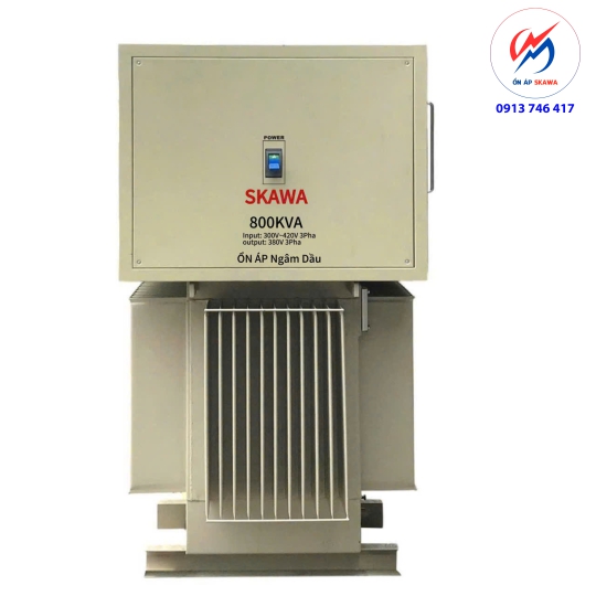 Ổn áp ngâm dầu skawa 800KVA